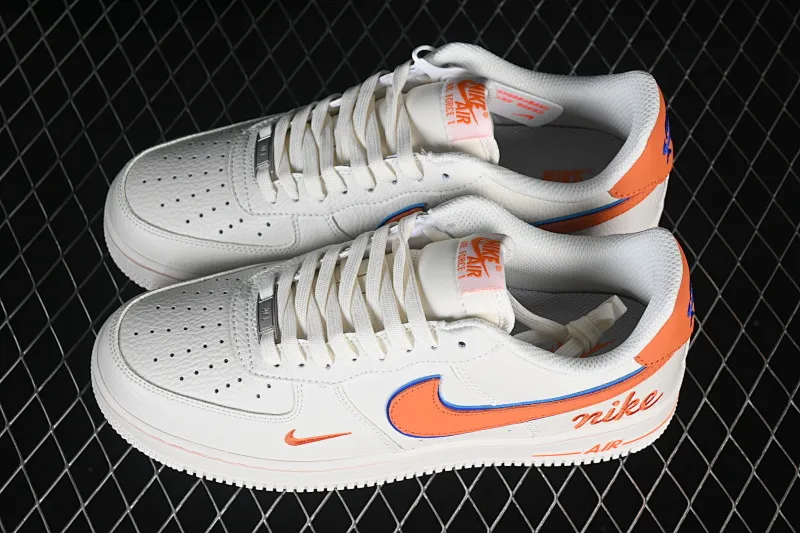 All Categories Nk Air Force 1 Air Force Series Nk Air Force 1 Low Air Force Low Nike Air Force 1'07 Low Milk White Orange Blue Air Force One Low Casual Shoes NH0601-542